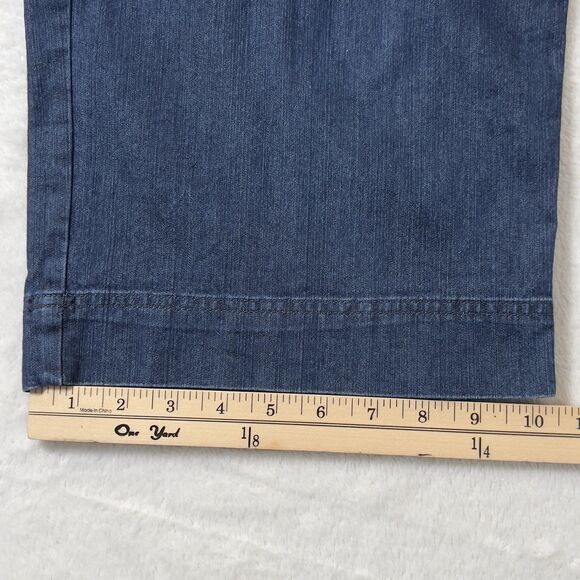 Talbots Denim Capris Jeans Women's Size 14 Blue Stretch Drawcord Waist - Picture 13 of 13